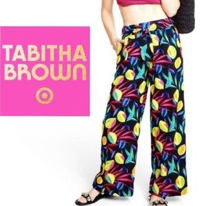 NWT Tabatha brown linen fruit pants
